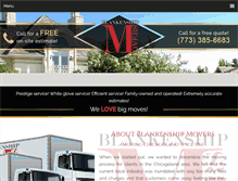 Tablet Screenshot of blankenshipmovers.com